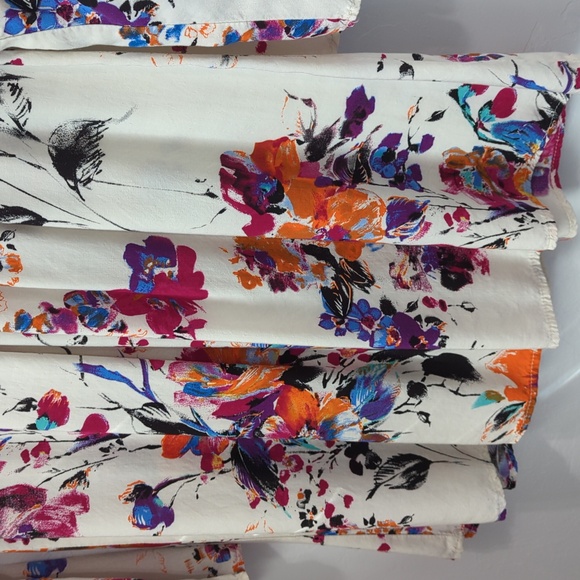 UMGEE USA Floral Boho Multicored Mini Flowy Relaxed Boxy Dress Size Small - Picture 4 of 14